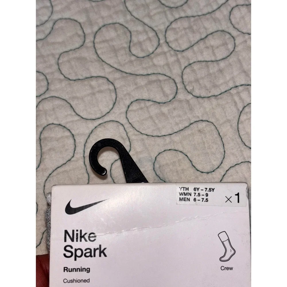 Nike Spark Cushioned Running Crew Socks Dri-FIT Reflective Men 6-7.5